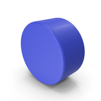 Round Cylinder Blue PNG & PSD Images