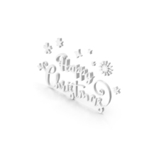 White Merry Christmas Banner Text PNG & PSD Images