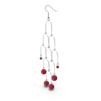 Long Red Earrings PNG & PSD Images