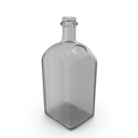 Clear Empty Alcohol Bottle PNG & PSD Images