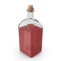 Bottle With Red Fluid PNG & PSD Images
