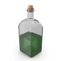 Bottle With Green Fluid PNG & PSD Images