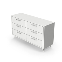 White Bedroom Sideboard Drawer Dresser PNG & PSD Images