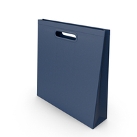 PAPER BAG BLUE PNG & PSD Images