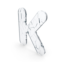 Broken Glass Letter K PNG & PSD Images