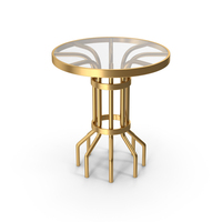 Round Table Gold PNG & PSD Images