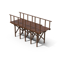 Dark Wood Bridge PNG & PSD Images