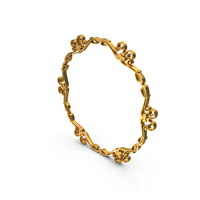 Gold Hexagonal Wreaths Frame PNG & PSD Images