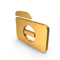 Gold Folder Closed Icon PNG & PSD Images