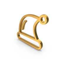 Gold Christmas Cap Outline Icon PNG & PSD Images