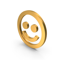 Gold Smile Icon PNG & PSD Images