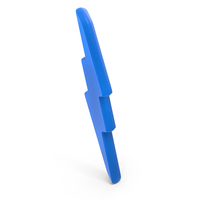 Blue Thunderbolt Power Symbol PNG & PSD Images