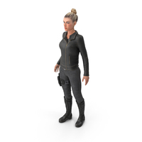Female Agent Posed PNG & PSD Images