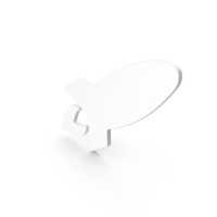 White Rocket Symbol PNG & PSD Images