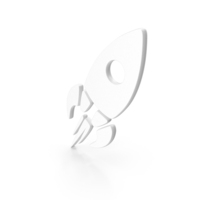 White Rocket Symbol PNG & PSD Images