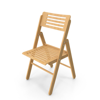 Folding Wooden Chair PNG & PSD Images