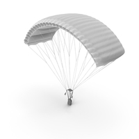 White Parachute With Bag PNG & PSD Images