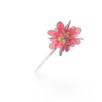 Silver Pink Hairpin PNG & PSD Images