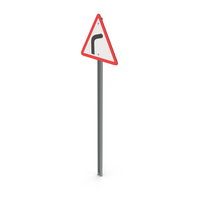 Road Sign Bend To Right PNG & PSD Images