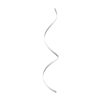 White Curly Ribbon PNG & PSD Images