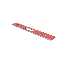 Scifi Element Painted Red Metal PNG & PSD Images