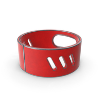 Scifi Element Painted Red Metal PNG & PSD Images