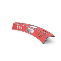 Scifi Element Painted Red Metal PNG & PSD Images