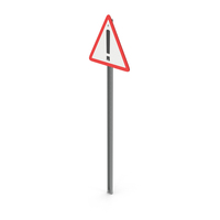 Warning Road Sign PNG & PSD Images