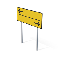 Highway Road Sign Yellow PNG & PSD Images