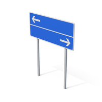 Highway Road Sign Blue PNG & PSD Images