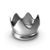 Silver Cartoon Crown PNG & PSD Images