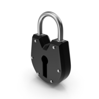 Black Treasure Chest Padlock PNG & PSD Images