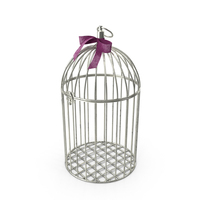 Metallic Cage With A Bow PNG & PSD Images