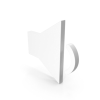 AUDIO VOLUME ICON WHITE PNG & PSD Images