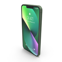 Green Apple iPhone 13 PNG & PSD Images