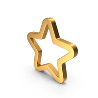 Five Pointed Golden Star PNG & PSD Images