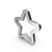 Five Pointed Silver Star PNG & PSD Images