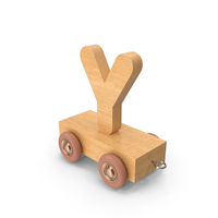 Wooden Train Letter Y PNG & PSD Images