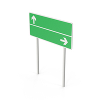 Green Highway Road Sign PNG & PSD Images