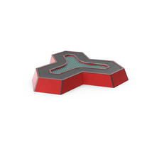 SciFi Element Painted Metal Red PNG & PSD Images