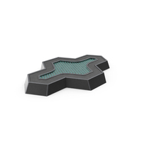 SciFi Element Painted Metal Black PNG & PSD Images