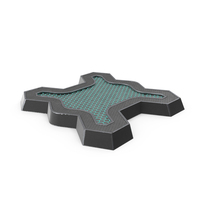 SciFi Element Painted Metal Black PNG & PSD Images