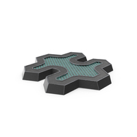 SciFi Element Painted Metal Black PNG & PSD Images