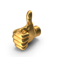 Golden Thumbs Up PNG & PSD Images