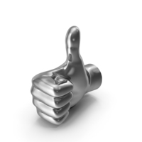 Silver Thumbs Up PNG & PSD Images