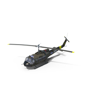 UH-1B Helicopter PNG & PSD Images