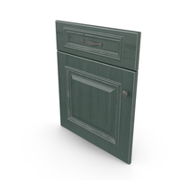 Classic Patina Green Kitchen Facade PNG & PSD Images