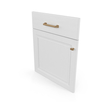 Classic Enamel White Kitchen Facade PNG & PSD Images