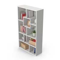 White Bookcase PNG & PSD Images