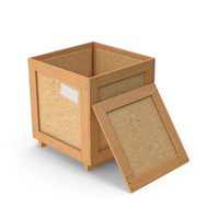 Wooden Crate Box Opened PNG & PSD Images